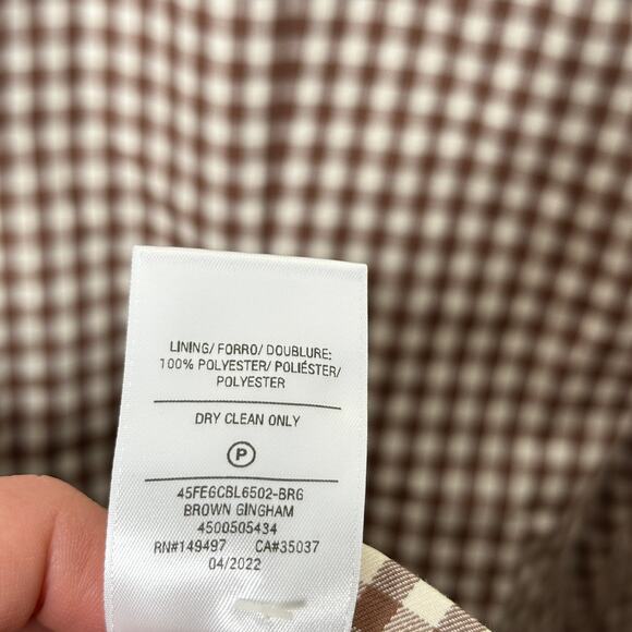 FAVORITE DAUGHTER Break Up Blazer Longline Brown Gingham Sz XL NWOT {L18} - Picture 12 of 12